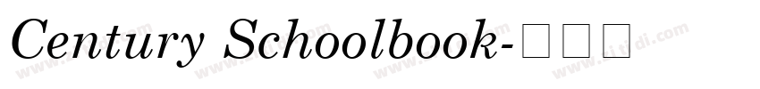 Century Schoolbook字体转换